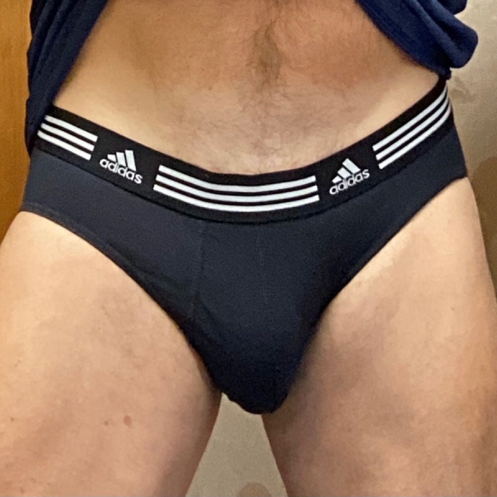 Adidas, vintage, medium black brief